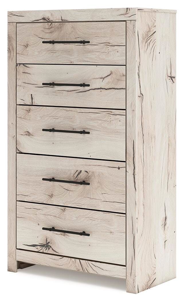 Lawroy Chest of Drawers in Light Natural, angle view