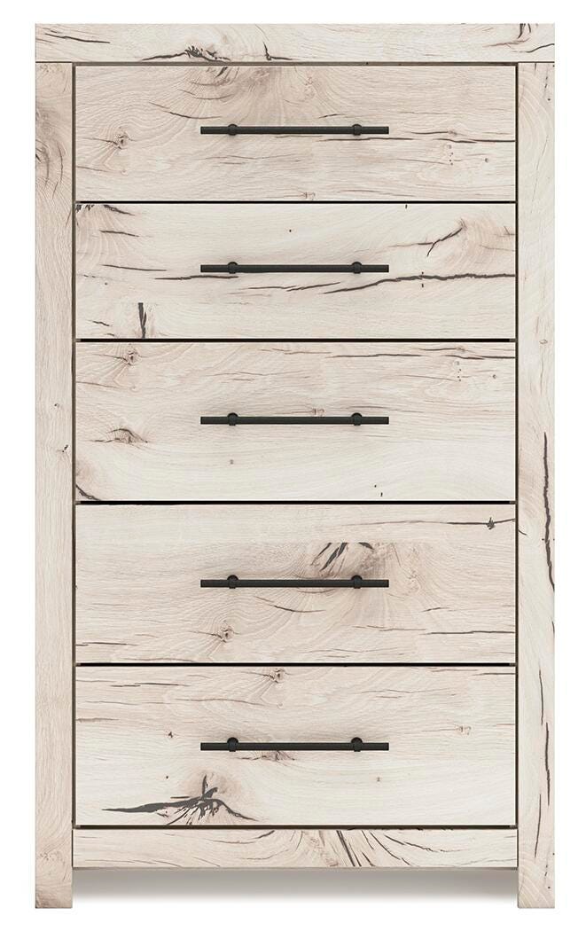 Lawroy Chest of Drawers in Light Natural, front view