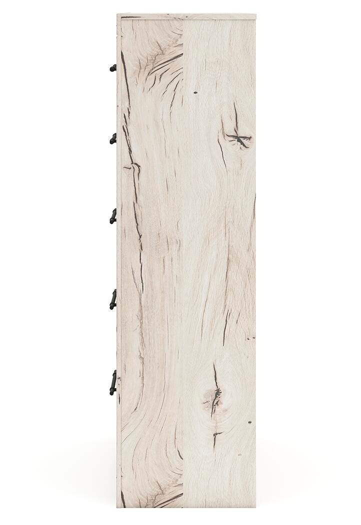 Lawroy Chest of Drawers in Light Natural, alternate side view