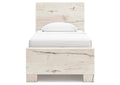 Lawroy Twin Panel Bed with Storage, Dresser and Mirror
