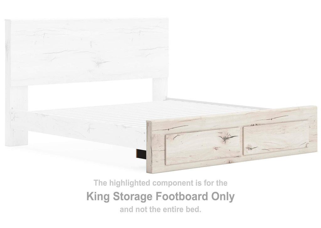 Lawroy King Panel Storage Bed, Dresser and Mirror