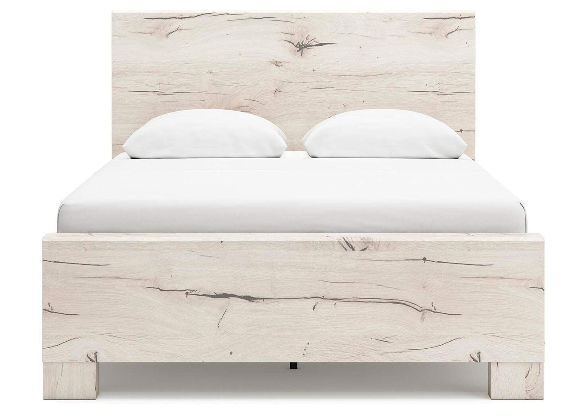 Lawroy Queen Panel Bed with Mirrored Dresser