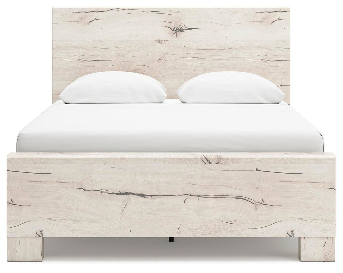 Lawroy Queen Panel Bed in Light Natural, front view