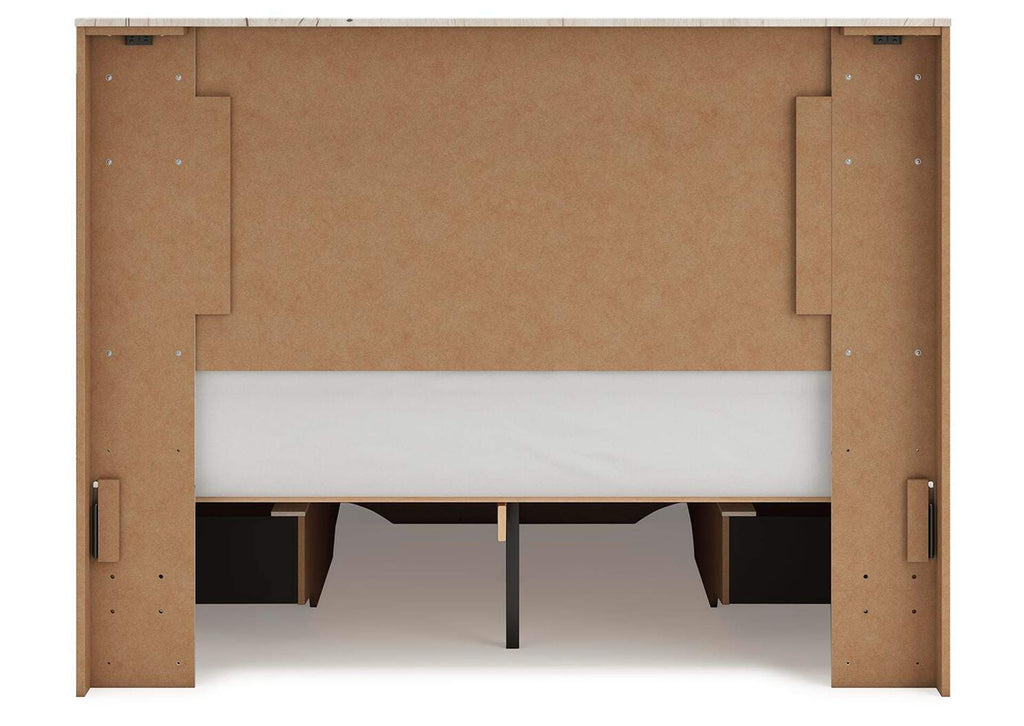 Lawroy Queen Panel Storage Bed, Dresser and Mirror