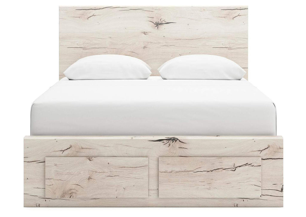 Lawroy Queen Panel Storage Bed, Dresser and Mirror