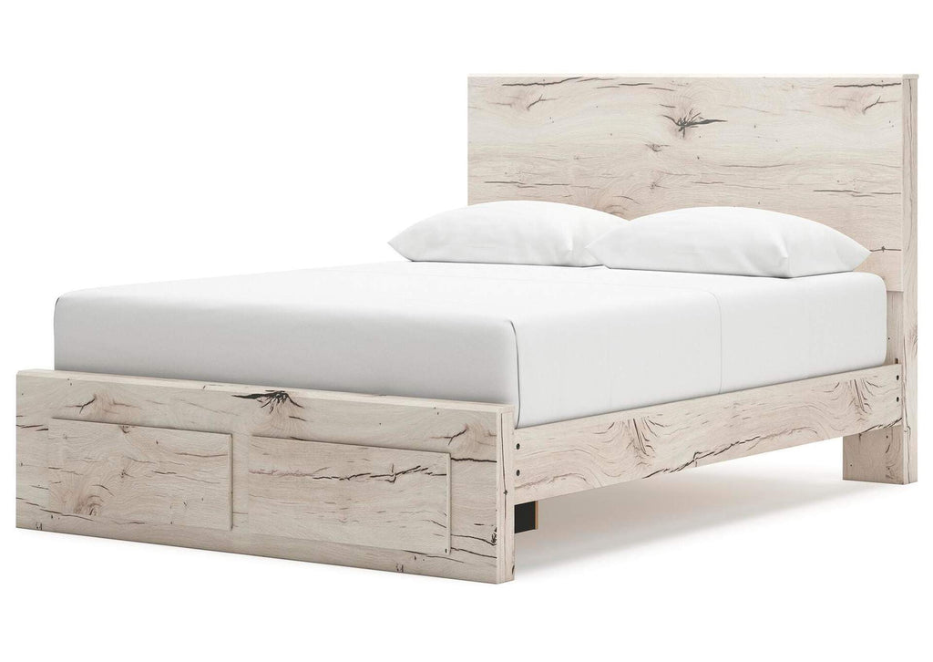 Lawroy Queen Storage Bed, Dresser, Mirror, Nightstand angled view