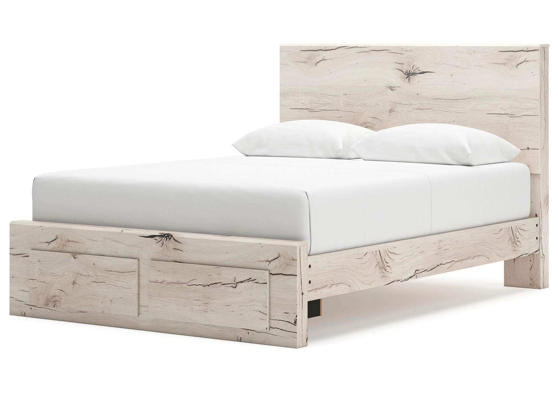 Lawroy Queen Storage Bed, Dresser, Mirror, Nightstand angled view
