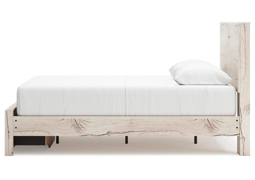 Lawroy Queen Storage Bed, Dresser and Nightstand side view