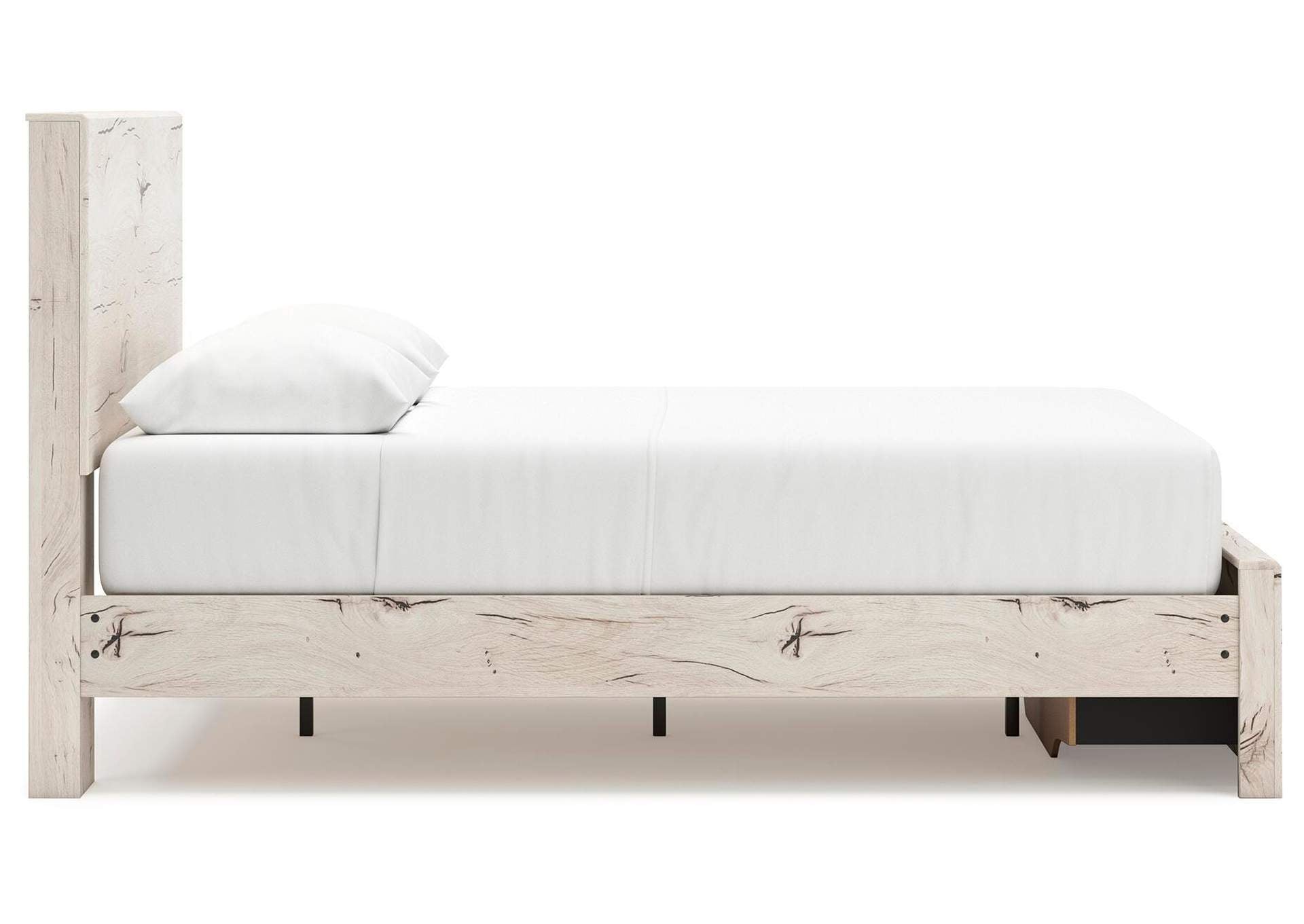 Lawroy Queen Storage Bed, Dresser, Mirror, Nightstand side view
