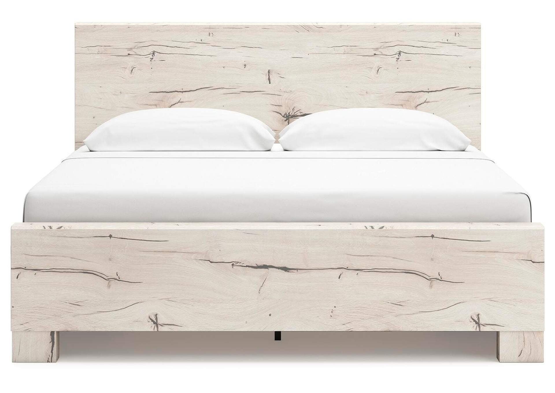 Lawroy King Panel Bed with Storage, Dresser and Mirror