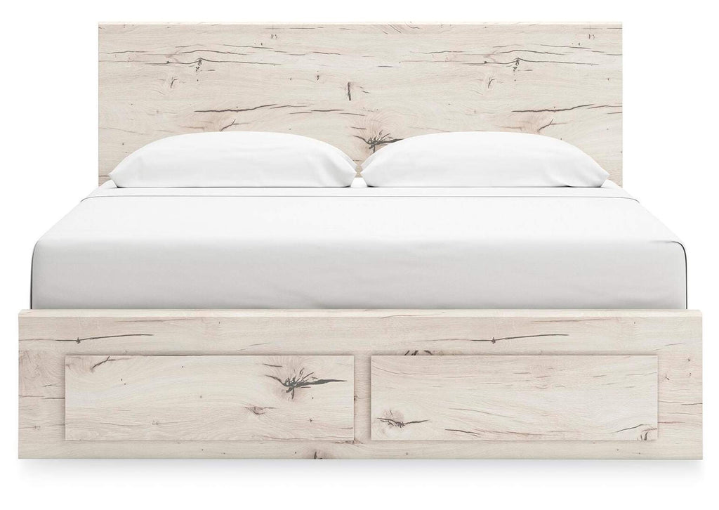 Lawroy King Panel Storage Bed, Dresser and Mirror