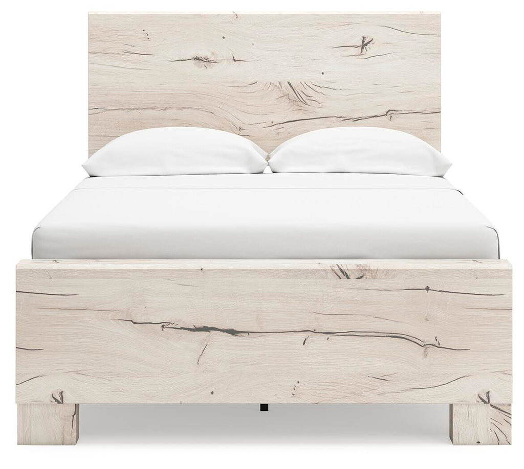 Lawroy Full Panel Bed in Light Natural, front view