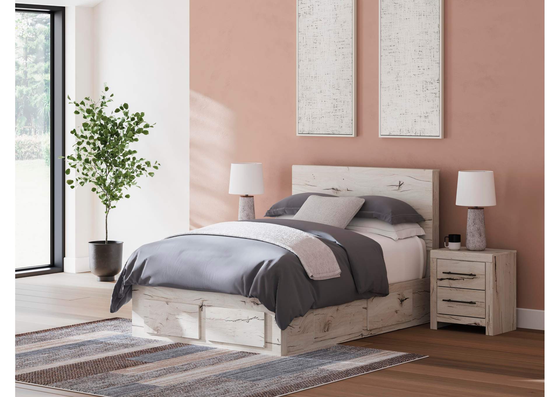 Lawroy Full Storage Bed and Nightstand
