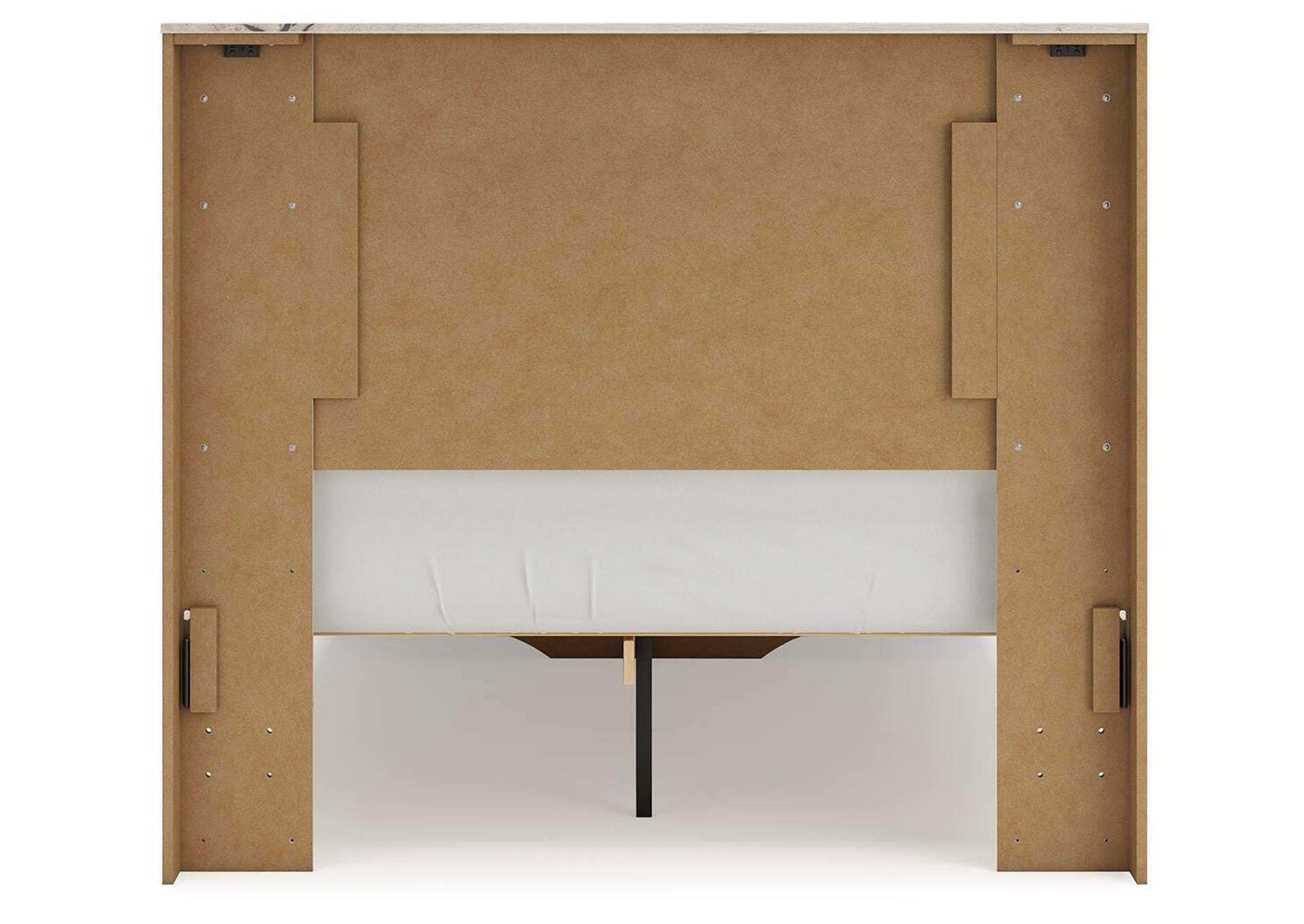 Lawroy Full Panel Storage Bed, Dresser, Mirror and Nightstand
