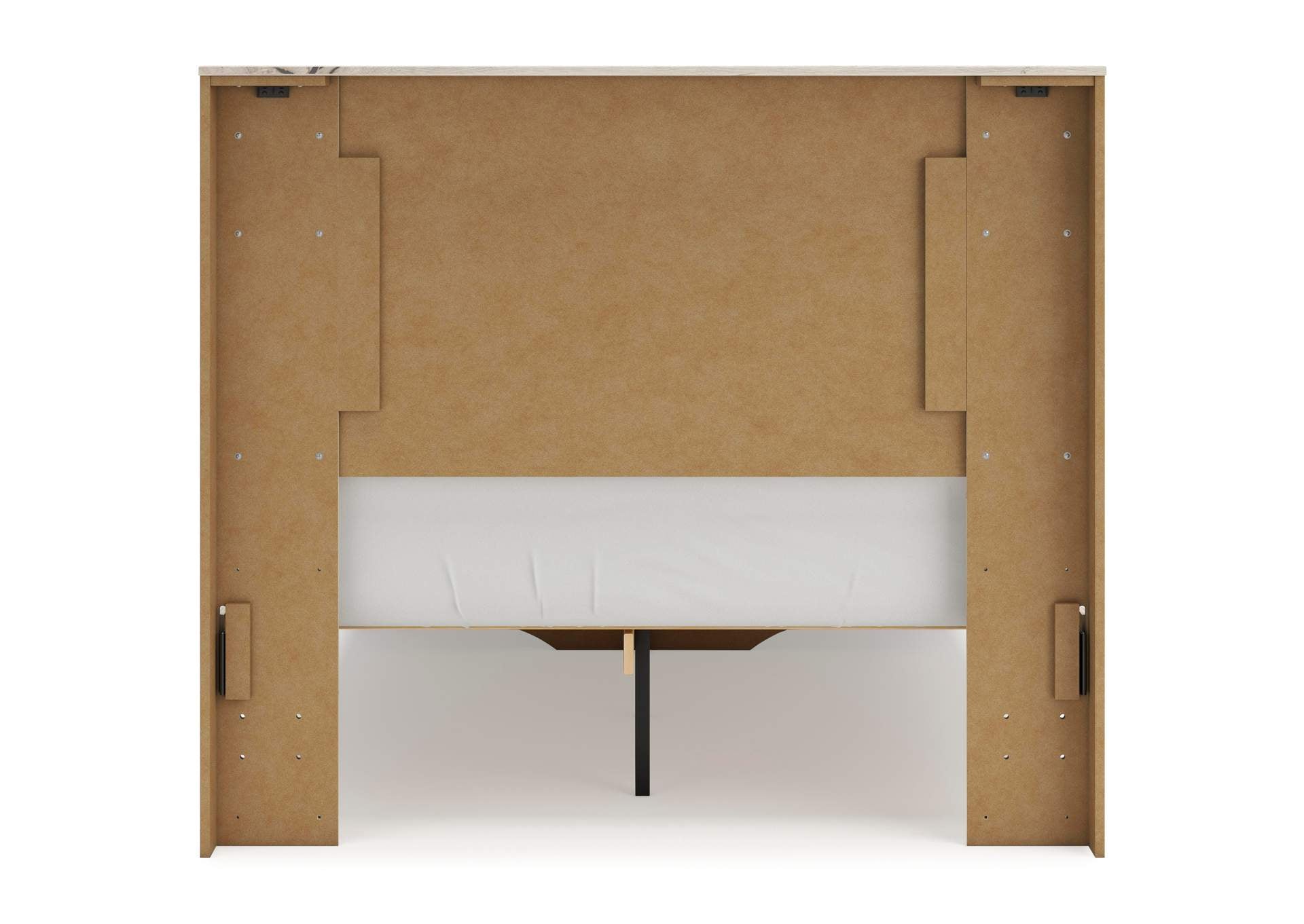 Lawroy Full Panel Headboard with Mirrored Dresser, Chest and Nightstand