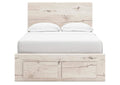 Lawroy Full Panel Storage Bed with Mirrored Dresser