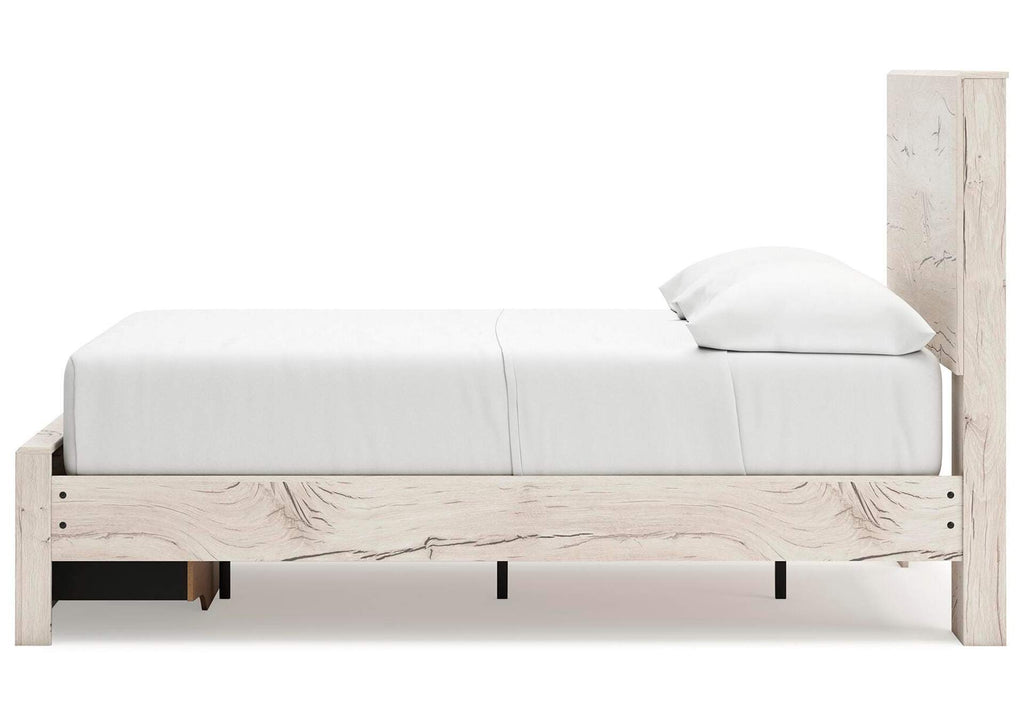 Lawroy Full Storage Bed, Dresser and Nightstand side view
