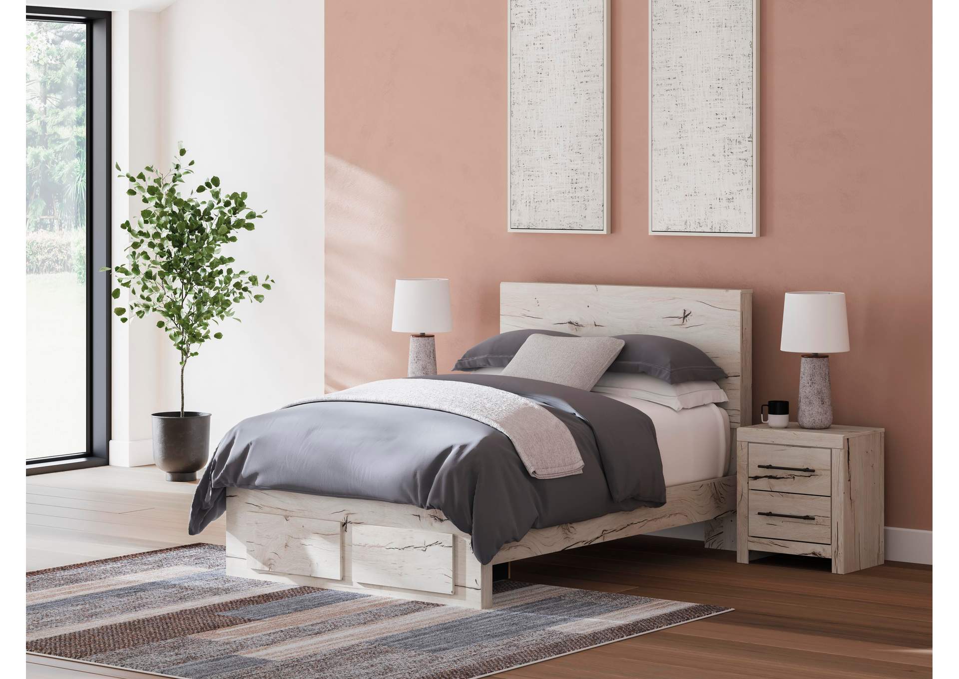 Lawroy Full Storage Bed, Dresser and Nightstand