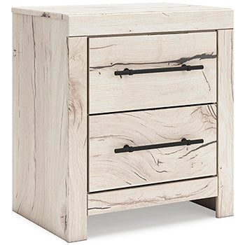 Lawroy Nightstand in Light Natural, angle view