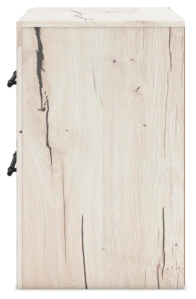 Lawroy Nightstand in Light Natural, alternate side view