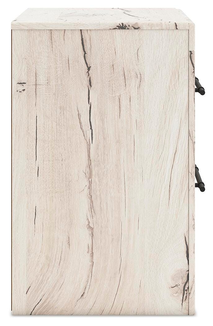 Lawroy Nightstand in Light Natural, side view
