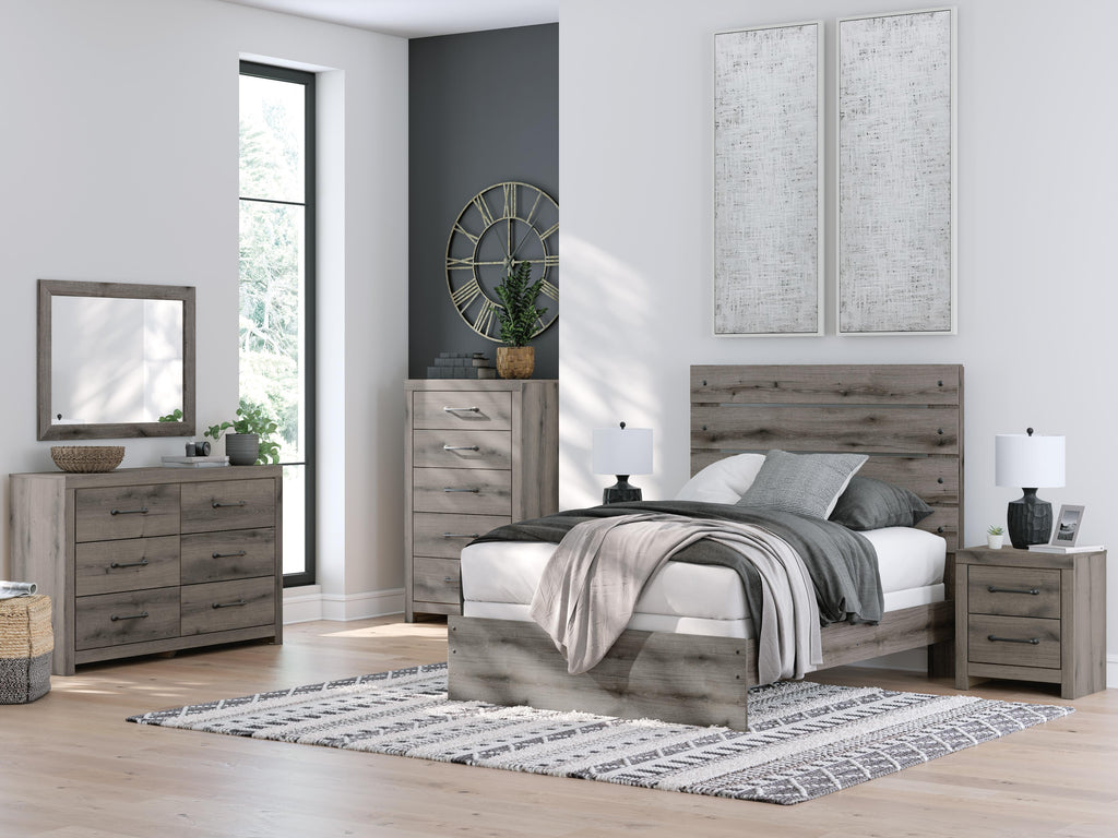 Graystorm Full Panel Bed in Brown Gray, alternate view 11