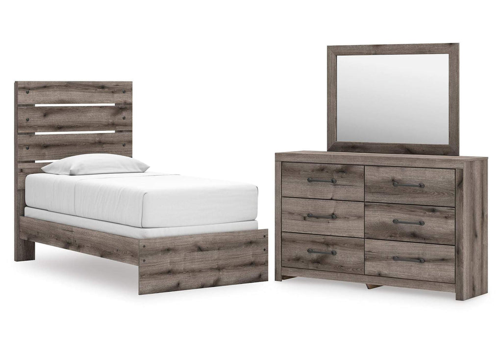 Urbanoore Twin Panel Bed, Dresser and Mirror