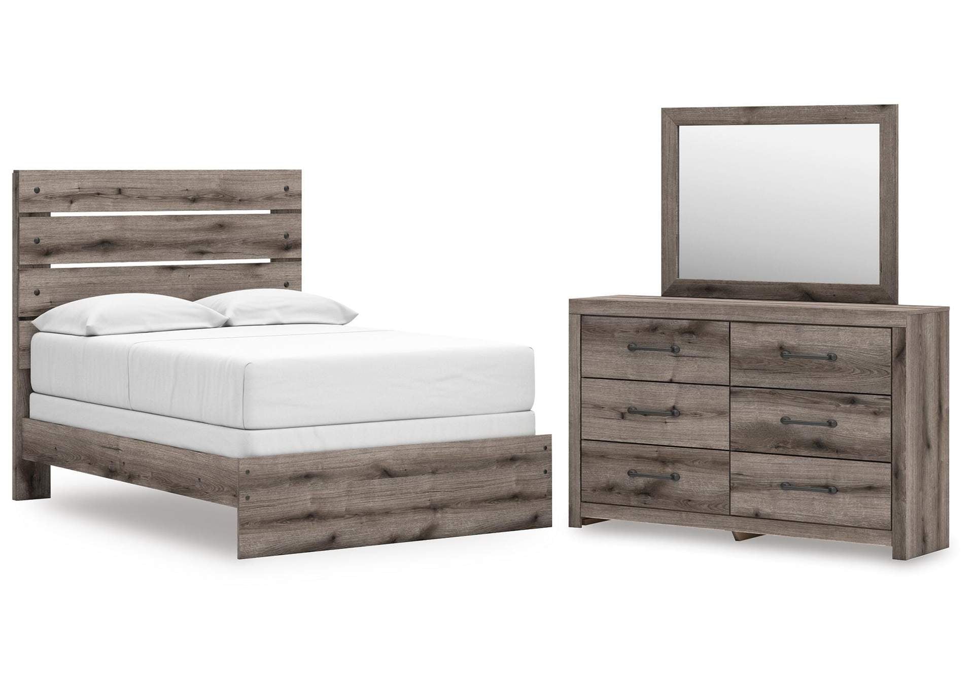 Urbanoore Full Panel Bed, Dresser and Mirror
