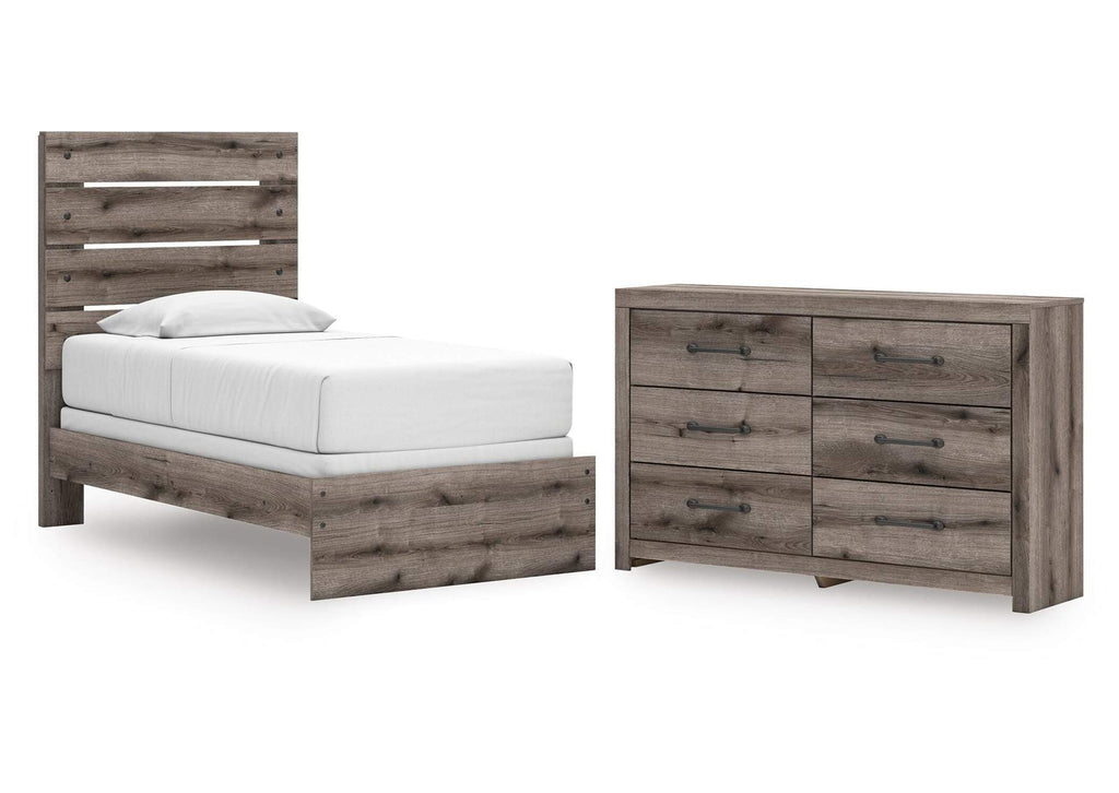 Urbanoore Twin Panel Bed and Dresser