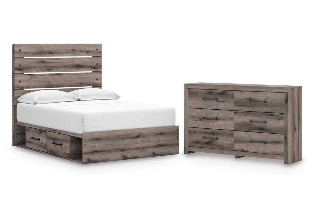 Urbanoore Full Panel Storage Bed and Dresser