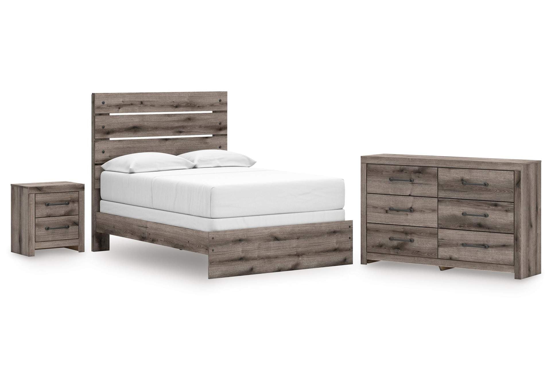 Urbanoore Full Panel Bed, Dresser and Nightstand