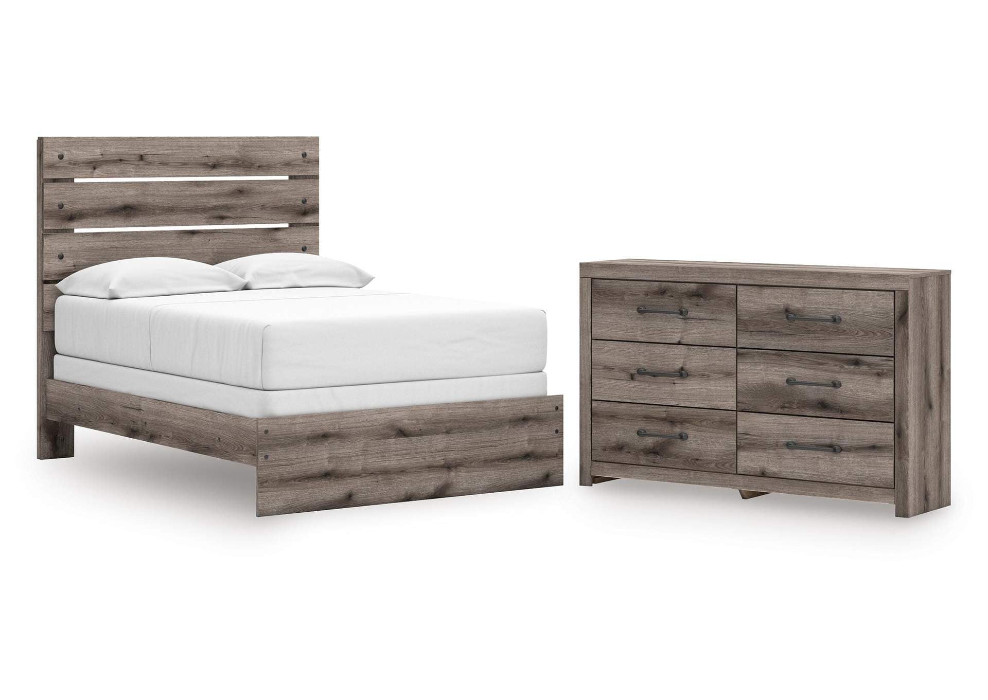 Urbanoore Full Panel Bed and Dresser