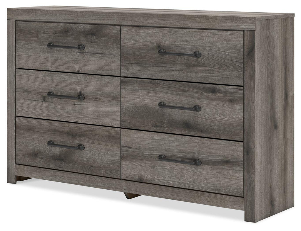 Graystorm Dresser in Brown Gray, angle view