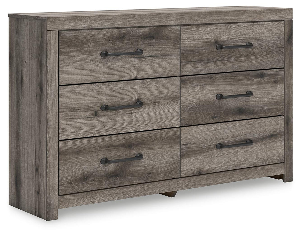 Graystorm Dresser in Brown Gray, angle view