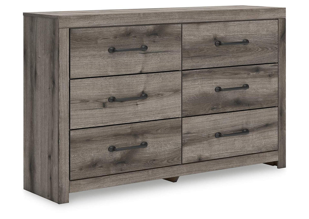 Urbanoore King Panel Bed and Dresser angled view