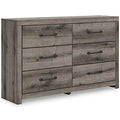Graystorm Dresser in Brown Gray, angle view
