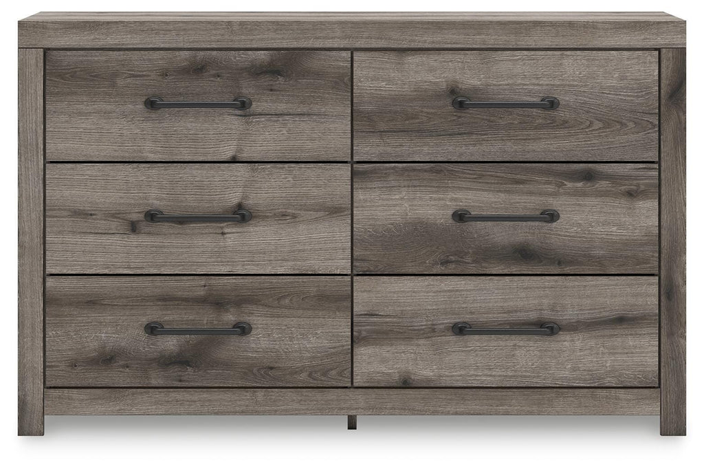Graystorm Dresser in Brown Gray, front view