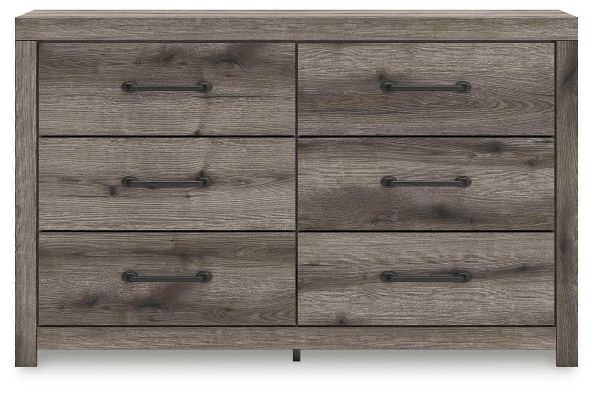 Graystorm Dresser in Brown Gray, front view