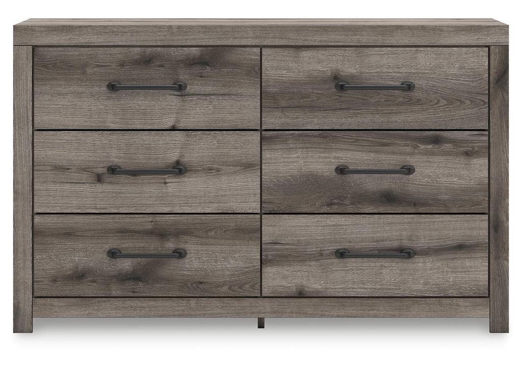 Urbanoore Full Panel Storage Bed, Dresser and Nightstand front view