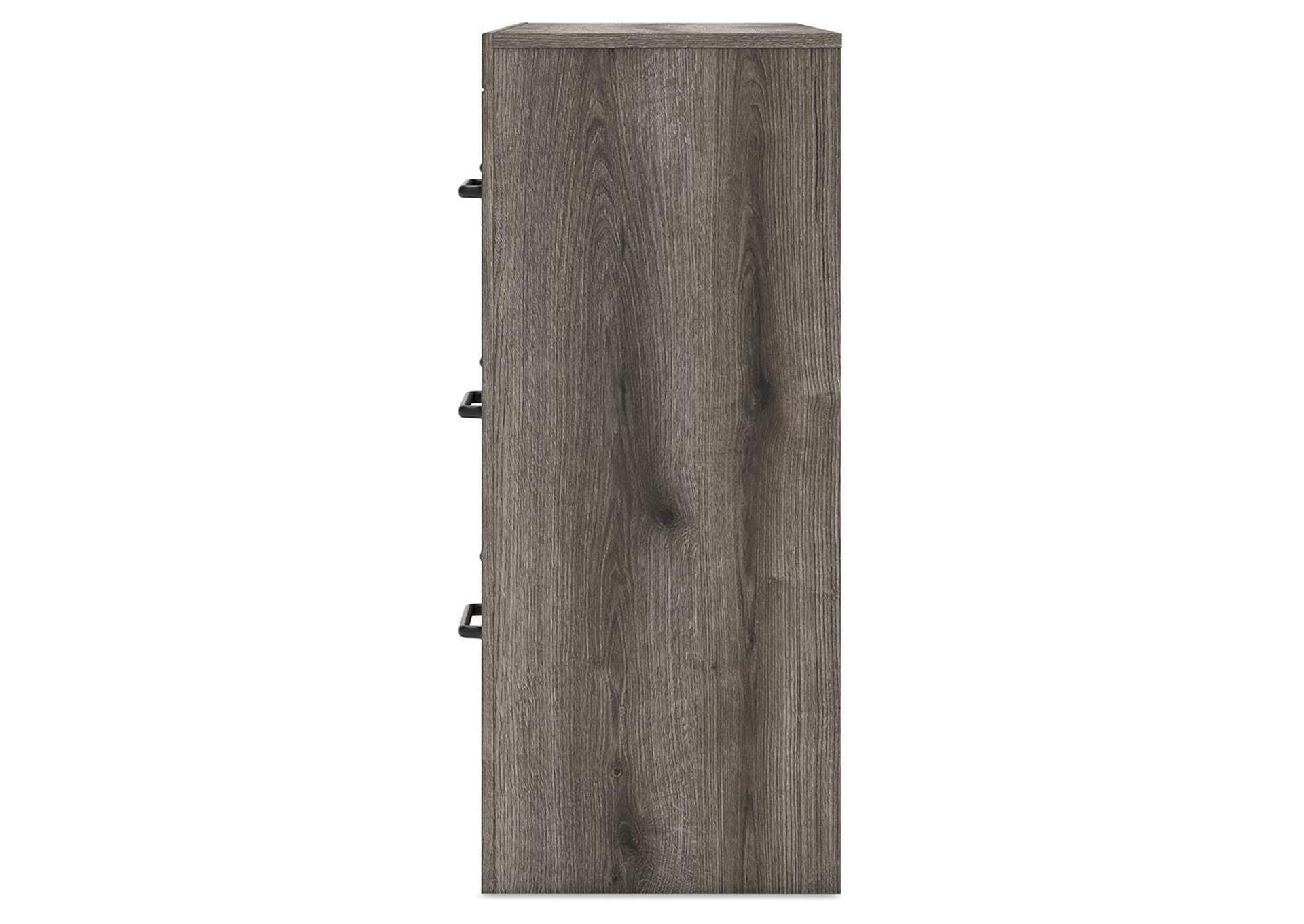 Urbanoore Full Panel Storage Bed, Dresser and Nightstand side view