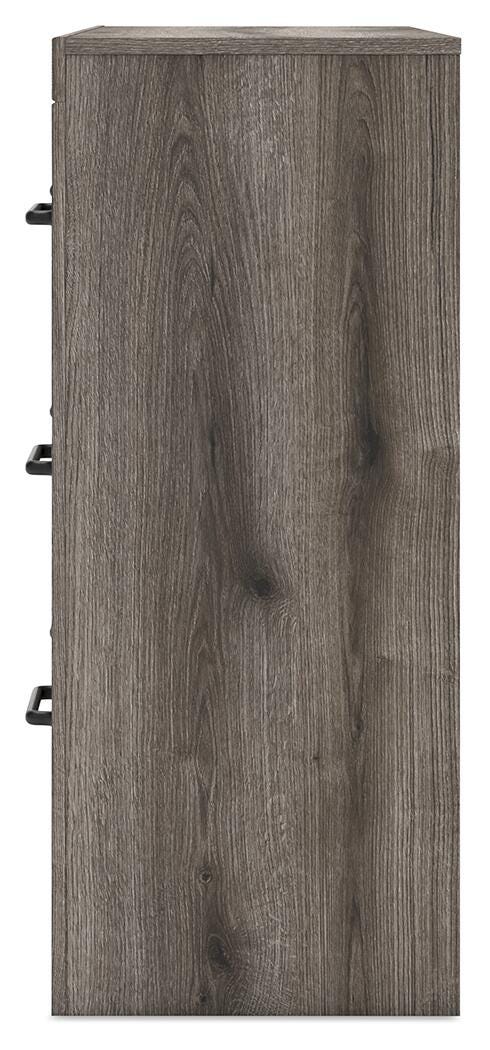 Graystorm Dresser in Brown Gray, alternate side view