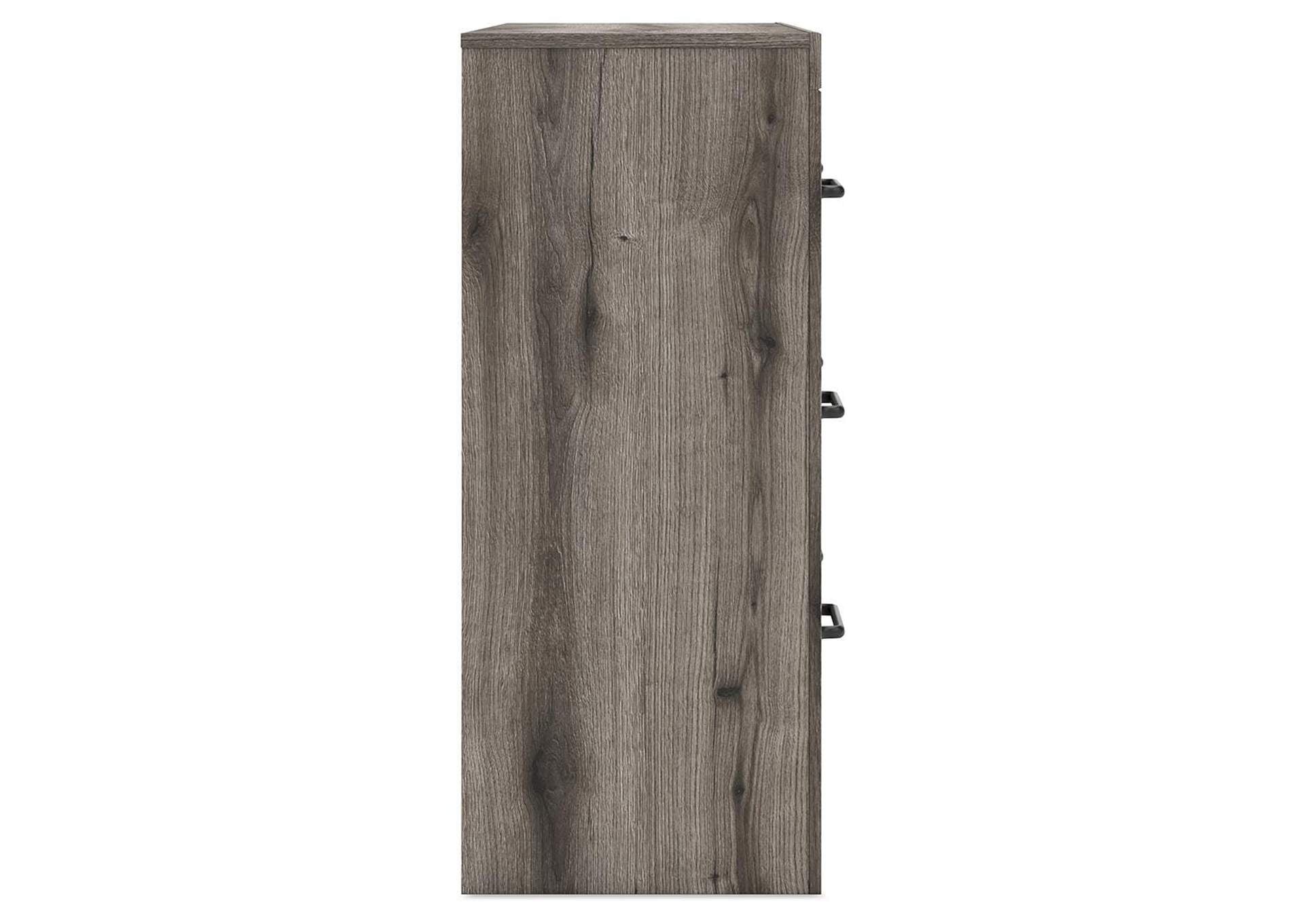 Urbanoore Twin Panel Bed with Storage, Dresser and Nightstand side view