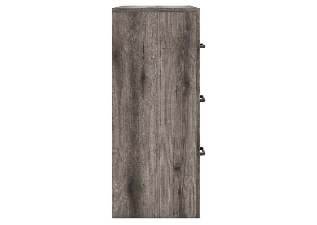 Urbanoore Full Panel Storage Bed, Dresser and Nightstand side view