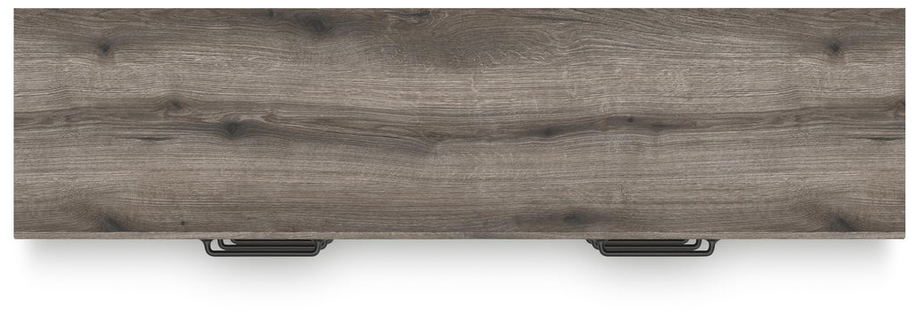 Graystorm Dresser in Brown Gray, top view