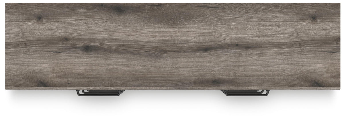Graystorm Dresser in Brown Gray, top view