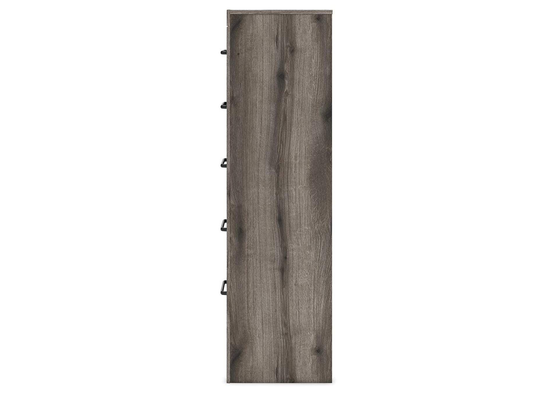 Urbanoore Twin Panel Bed with Storage, Dresser, Mirror, Chest and Nightstand side view