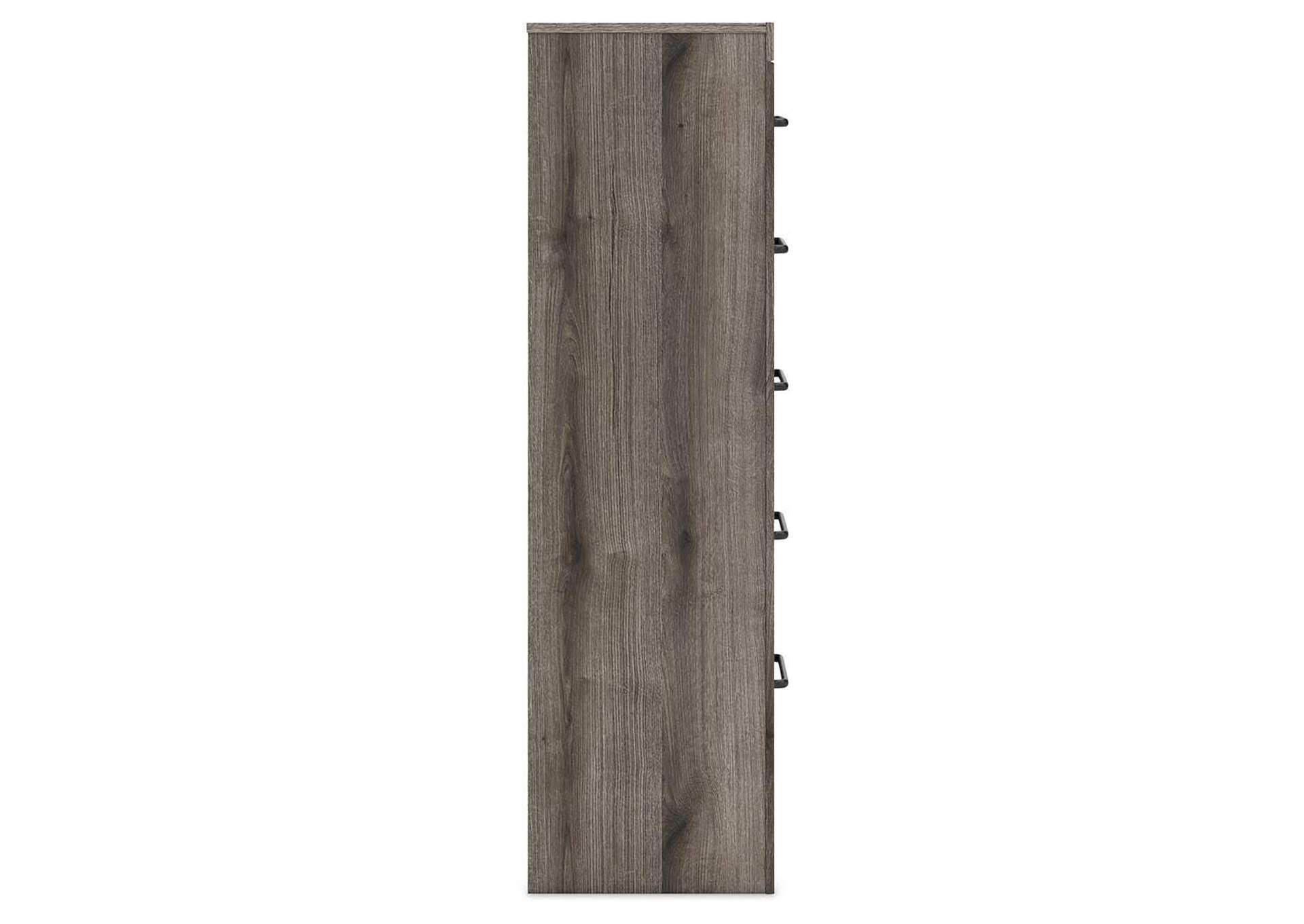 Urbanoore King Panel Bed, Dresser, Mirror, Chest and 2 Nightstands side view