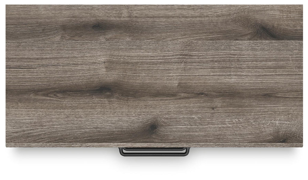Graystorm Chest of Drawers in Brown Gray, top view