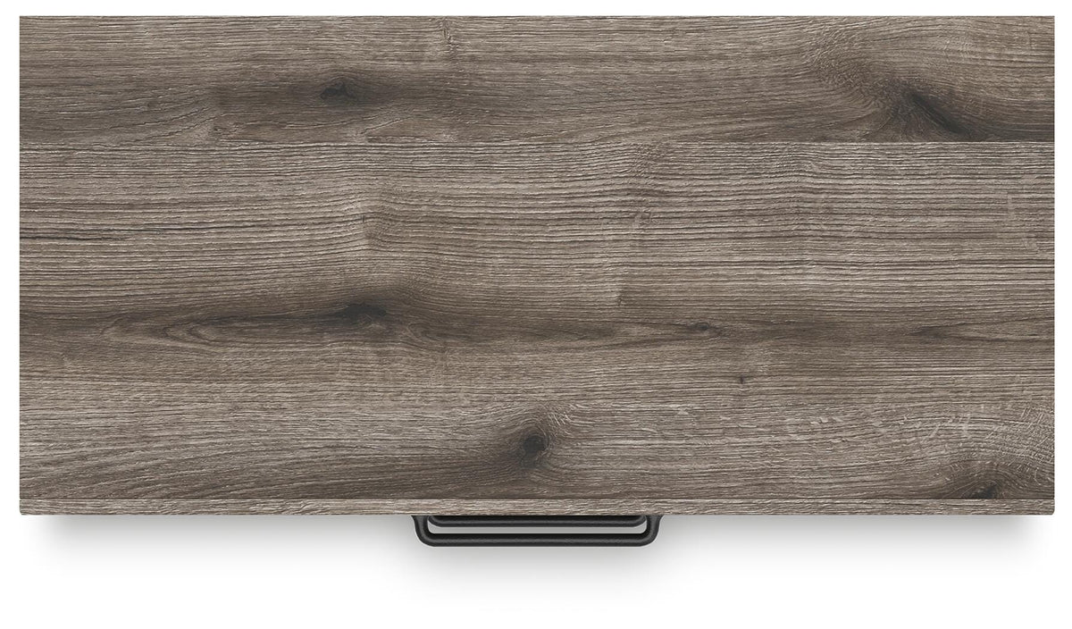 Graystorm Chest of Drawers in Brown Gray, top view