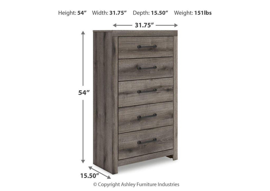 Urbanoore Twin Panel Bed, Dresser, Mirror, Chest and Nightstand dimensions